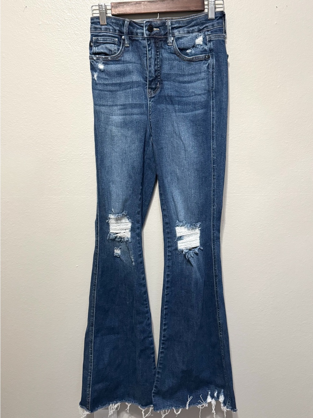 Judy Blue Distressed Flare Jeans Size 3/26